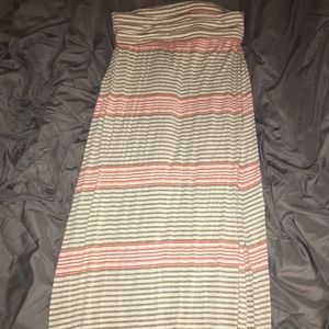Pink and Tan Sophie Max Maxi Skirt